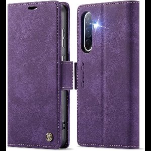 Zandarix Geschikt voor Samsung Galaxy A56 5G - RFID - Kaartenvak - Opvouwbaar - Lederen Fliphoes Book Case Hoesje - Paars