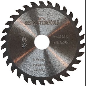 tct cirkelzaagblad 125mm - hout - D125mm, asgat 20mm - SawMaster series | Destructiontools