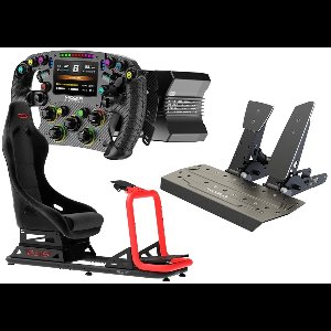 Simrace Bundle - Res‑Tech SIMPLY GT Cockpit + Moza Racing R9 V3 + FSR2 + SR‑P Pedalen - PC