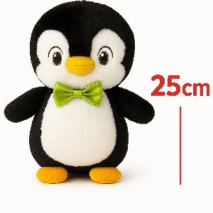 Schattige zwarte Pinguïn van Best4Juniors, Perfect voor kinderen en verzamelaars, Deze superzachte knffel 25 cm is het perfecte cadeau voor verjaardagen, Kerst en babyshowers, Speelgoed!