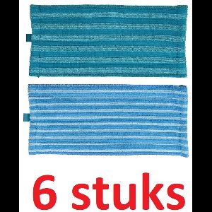 6x Microvezel - Dweilpad - Reinigingspad - compatibel met Philips PowerPro Aqua FC8063 - Hoogwaardige vervanging. Reinigingsdoekjes 6-pack: 3x zachte reinigingspad + 3x microvezeldoek. VERVANGING VOOR: - Philips XV1700/01