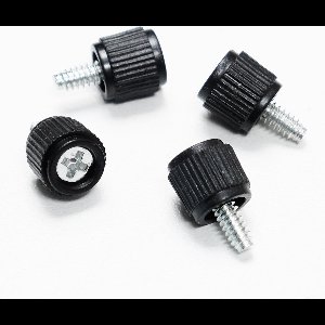 Black Thumbscrew for Computer Case - Set of 100 pcs - Easier, Fastener, Toolless Access