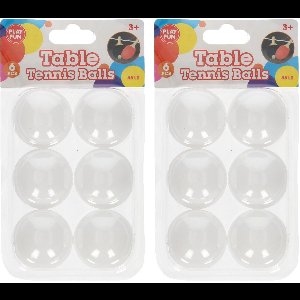 12x stuks Tafeltennis pingpong balletjes 40 mm/4 cm - 12 stuks - Sportief speelgoed - Sporten - Tafeltennissen