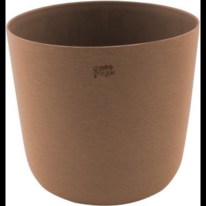 Point Virgule Garden bloempot gerecycleerd hout & steenpoeder D25cm H22cm terracotta