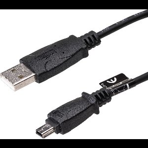 Akyga AK-USB-22 USB-kabel USB 2.0 1 m USB A Micro-USB B Zwart