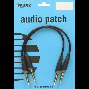 KLOTZ AIS GmbH AU-JJ0015 audio kabel 0,15 m 2 x 6.35mm Zwart