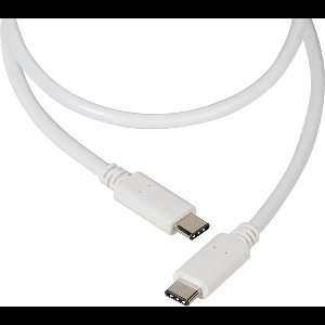 Vivanco USB-kabel USB 2.0 USB-C stekker, USB-C stekker 1.20 m Wit 37561