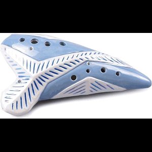 STL Element Ice Ocarina - Tenor G - 12 gaten - Keramiek