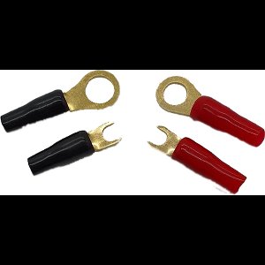 Necom Vork/Ring kabelschoen met beschermhoes 10mm - 4 Stuks