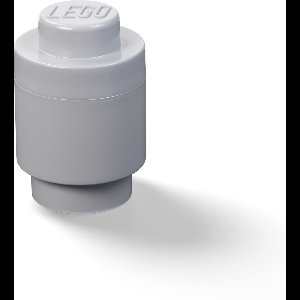 Lego - Opbergbox Brick 1 Rond - Polypropyleen - Grijs