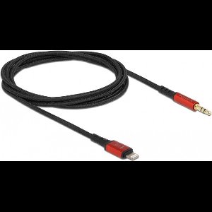 Audiokabel 8 pin bliksem man naar stereo jack mannelijk 3,5 mm 3 pin 1,5 m