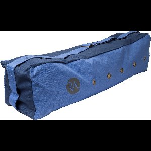 REVIVE yogatas met verstelbare schouderband, kleur blauw, 100% biologisch katoen, ruim hoofdvak met zijvak.