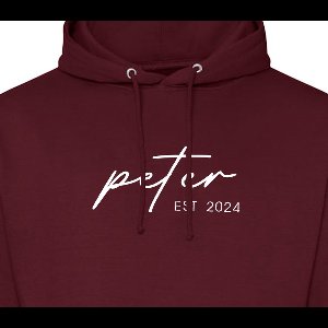 Hoodie heren met capuchon - Sweater heren capuchon - Peter cadeau - Cadeau peter - Cadeau voor peter - Peter est 2024 - Bordeaux L