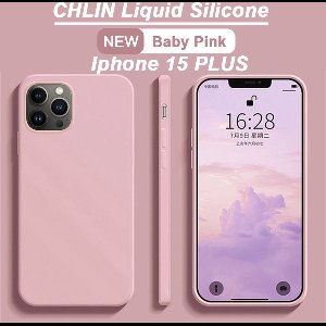 CL CHLIN® Premium Siliconen Case Iphone 15 Plus ROZE- Iphone 15 Plus hoesje - Iphone 15 Plus case - Iphone 15 Plus hoes - Silicone hoesje - Iphone 15 Plus protection - Iphone 15 Plus protector.