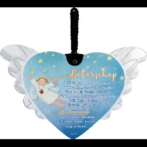 Tegel Beschermengel Beterschap New Dutch® gedicht Beterschap - Beschermengel- Kerstkado