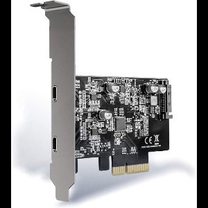 Maiwo KC014 PCI Express x4 naar 2x USB-C  - USB 3.1 Gen 2 - 10 Gbps