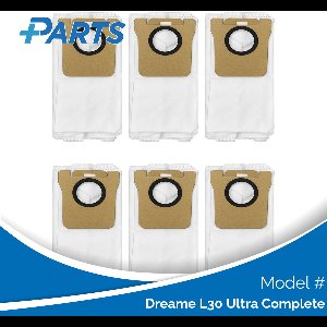 Dreame L30 Ultra Complete Stofzakken (6 Stuks, Plus.Parts® alternatief voor RDB3)