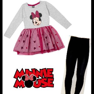 Disney Minnie Mouse 2-delige set - jurk+legging - maat 86/92