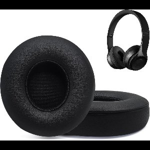 Replacement Ear Pads for Beats Solo 2 and Solo 3 Wireless Headphones, Ear Pads, Ear Pads, Soft Protein Leather Cover, Black