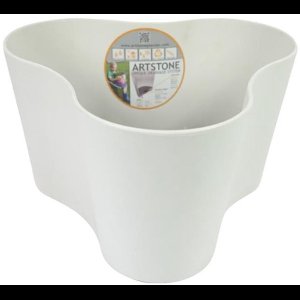 ArtStone Bloempot Claire 23x23x14 cm Wit