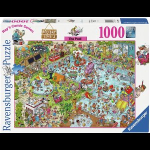 Ravensburger puzzel Holiday resort 3: The Pool - Legpuzzel - 1000 stukjes