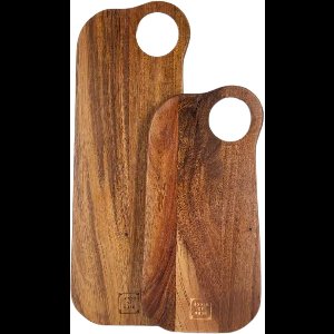 House of Husk Borrelplank Set - Serveerplank - Acaciahout - Dienblad - 2 Stuks - 40 cm