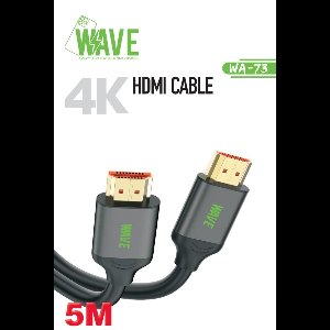 Wave | HDMI Kabel 5 meter | HDMI Kabel 4K | HDMI Full HD 1080p | Male to male aansluiting | 5M Kabel