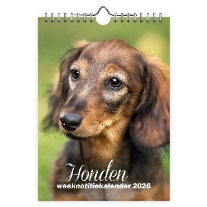 Honden weeknotitiekalender - 2026