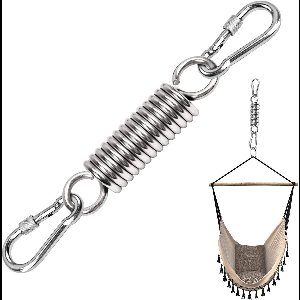 Hangmataccessoires - Hangstoelveren - Plafondhaken - Draagvermogen van 250 kg - Roestvrij staal - Montagematerialen voor hangstoelen - Schommels - Ophangsystemen