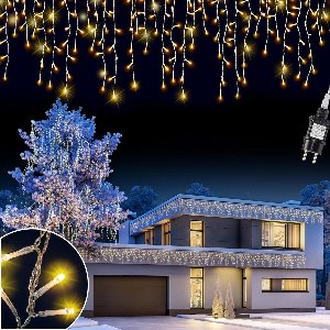 Lichtsnoer 400 LED 15 meter Stroombesparend IP44 Buitenverlichting Binnenverlichting Warm Wit Kerstverlichting Kerstdecoratie Feestverlichting