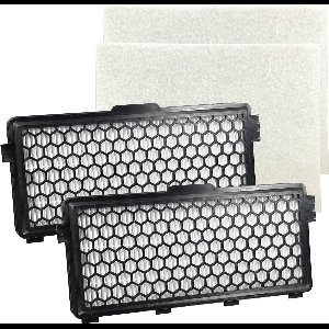 PARTS4® HEPA Filter geschikt voor Miele SF-AH50 / 7226170 | Inclusief koolstof tegen geurtjes | Set van 2 stuks + motorfilters | O.a. geschikt voor Miele Compact C1, Complete C2, Complete C3, S4 (S4000 > S4999), S5 (S5000 > S5999), S8 (S8000 > S8999)