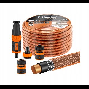 Tuinwaterslang 50m 1/2" met Sproeier en Koppelingen - NEO