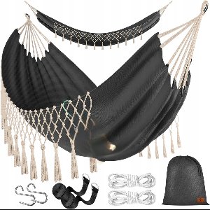 Kesser Hangmat 200x150cm 2 Persoons Katoen 300kg Inclusief Tas