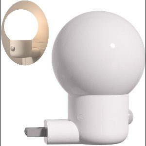 Crrynuo - LED Nachtlampjes (2-Stuks) - Plug-in (220V) - 1W Zacht Licht - Bewegingssensor + Lichtsensor - Geïntegreerde Detectie - 70g