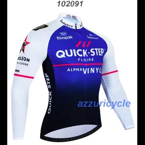 Fietsshirt met lange mouw M Quick-Step W-B