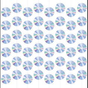 8pcs 90's Party Decorations, Retro CD Cutout Hanging Banner 2000s Music Theme Party Decoration Vintage Garlands for Y2K Disco Decades Party Birthday Party Supplies