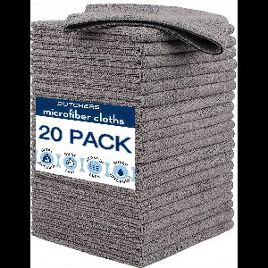 Dutchers® 20 stuks Microvezel schoonmaak doekjes - Wasbaar - Schoonmaakdoekjes - Schoonmaak / Auto microvezeldoekjes