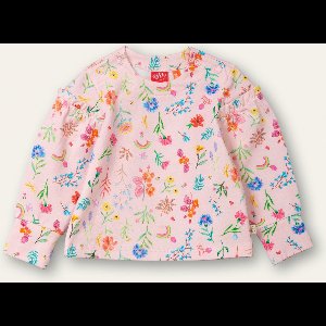 Oilily Tickles - T-Shirt - Meisjes - Regular Fit - Roze - 62/6m