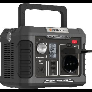 Heko Solar® Master 300 - Powerstation - 300W (600W Piek) - 231Wh Capaciteit - Draagbaar - Geschikt voor Zonnepanelen - Generator - Voor Noodpakket, Stroomuitval, Kamperen en Outdoor