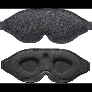 Traagschuim Slaapmasker - Luxe 3D Oogmasker - Zijden Slaapmasker - 100% Verduisterend - Voor Mannen en Vrouwen - Verstelbaar - Zwart