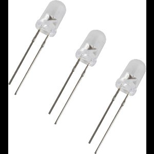 Led assortiment 5 mm. transparant - 200 stuks - 10 kleuren