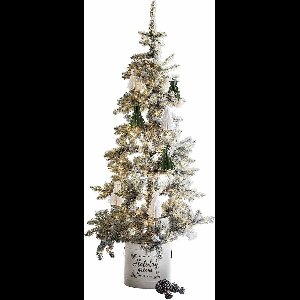 LOBERON Kerstboom Sansais groen/wit