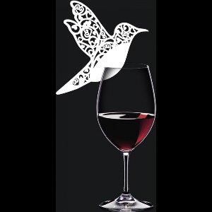 20 kaartjes: Tafelindeling vastleggen met kolibrie plaats naamkaartjes