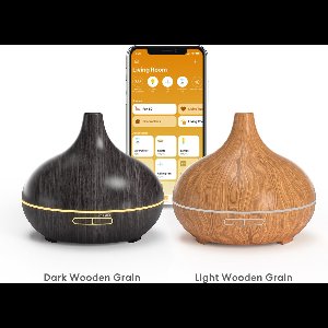 Meross - Smart Wi-Fi Essential Oil Diffuser - Light Wooden Grain