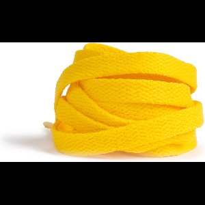 GBG Sneaker Veters 140CM - Fel Geel - Yellow - Schoenveters - Laces - Platte Veter - o.a. geschikt voor Asics, New Balance, Nike