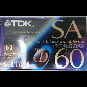 TDK SA60 High Position  type II High Quality Cassettebandje