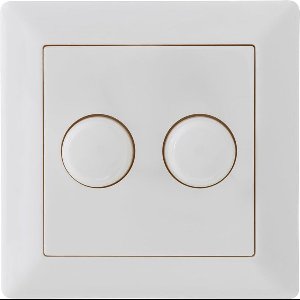 LED DUO Dimmerknop - Ecodim - Afdekplaat
