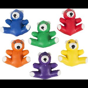 Pittenzak beertjes - set van 6 beertjes - pittenzakjes