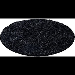 Hoogpolig vloerkleed Life - antraciet - rond 200 cm