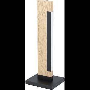 EGLO Camacho Tafellamp - LED - 40,5 cm - Zwart/Bruin - Dimbaar